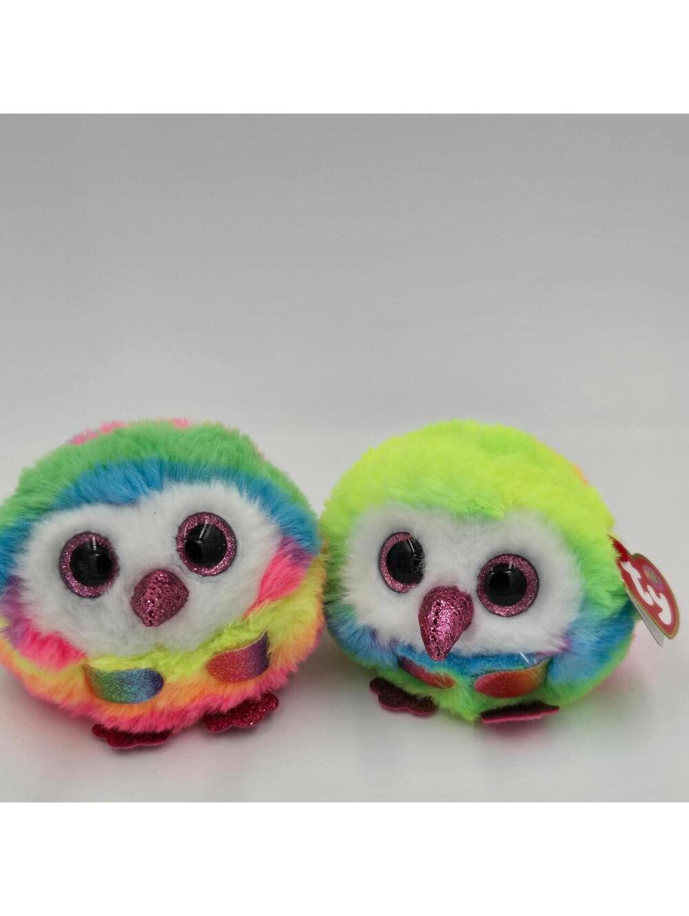 Ty Puffies Beanie  Owen the owl plush Toys